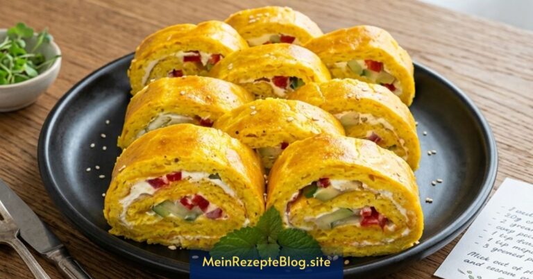 Goldene Frühlingsrolle mit Kurkuma