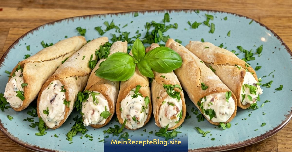 Herzhafte Cannoli (Low Carb, Glutenfrei)
