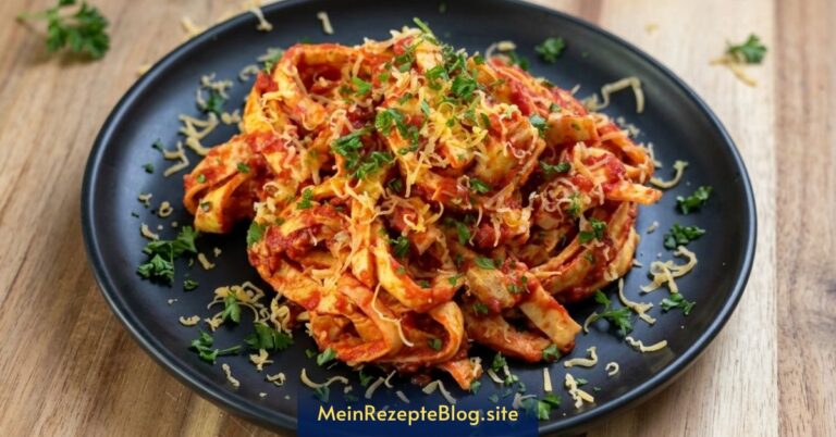 Low-Carb Nudeln mit Tomatensauce