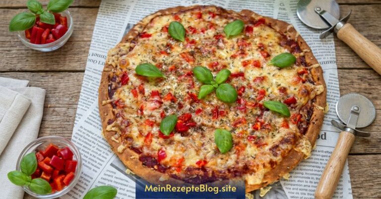 Low-Carb Pizza mit Hefeteig