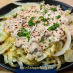 Vegetarische High-Protein Kohl-Pasta mit cremiger Alfredo-Style-Sauce
